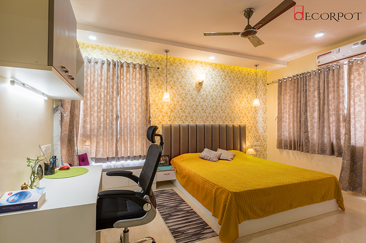 Master Bedroom Interior Design Bangalore-5. MBR-4BHK, Bellandur, Bangalore